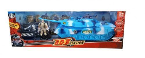 Katonai tank és quad játékszett katonákkal