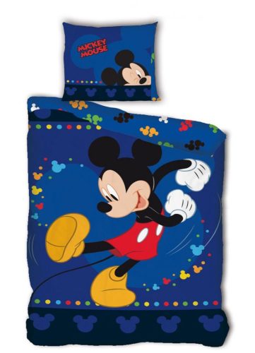 Disney Mickey Happy Steps ágyneműhuzat 140*200cm, 63*63 cm microfibre