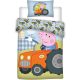 Peppa malac George's Tractor gyerek ágyneműhuzat 100*135cm, 40*60 cm