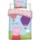 Peppa malac Hot-air Balloon gyerek ágyneműhuzat 100*135cm, 40*60 cm