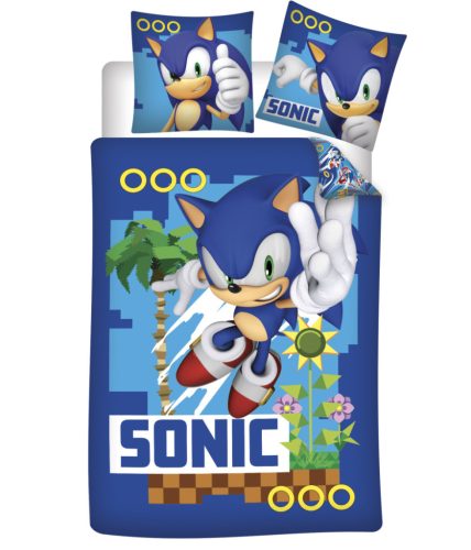 Sonic, a sündisznó Coin Chase ágyneműhuzat 140*200cm, 70*90 cm