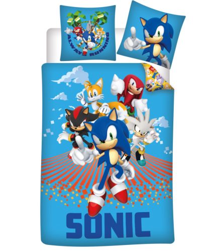 Sonic, a sündisznó Always Running ágyneműhuzat 140*200cm, 70*90 cm