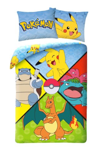 Pokémon Fourfold ágyneműhuzat 140*200cm, 70*90 cm