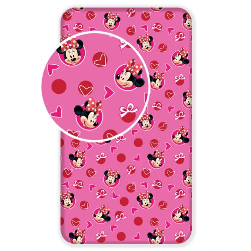 Disney Minnie Hearts gumis lepedő 90x200 cm