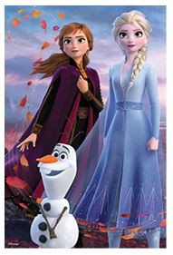 Disney Frozen - Jégvarázs 3D puzzle, 200 darabos