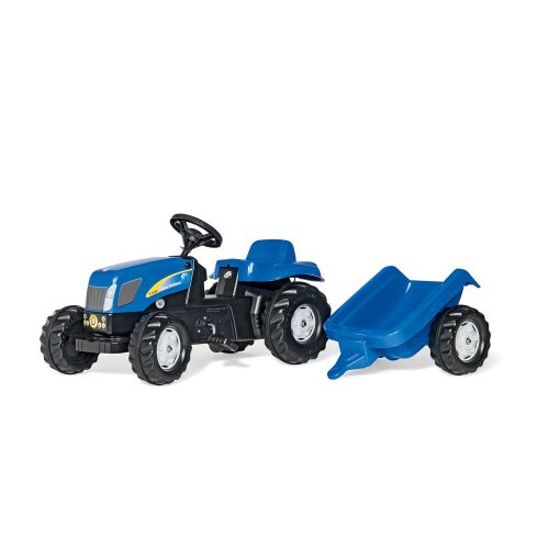 Rolly Kid New Holland T 7040 pedálos traktor utánfutóval