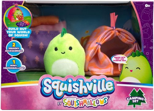 Squishville mini plüss játékkészlet - Kemping készlet